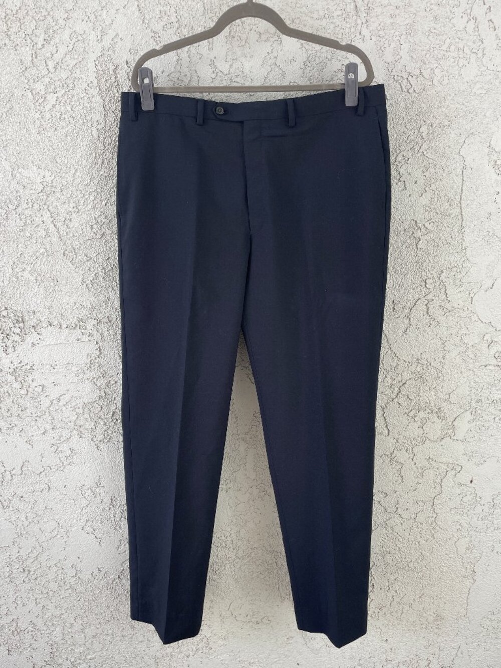 Lauren Ralph Lauren Mens Wool Dress Pants Navy 37x33 Quiet Luxury Old Money